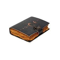 Celestial bodies notebook of shadows Leather black diary