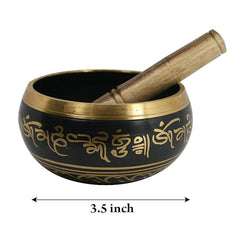 Tibetan Prayer Instrument With Wooden Stick | Meditation Bowl | Music Therapy.