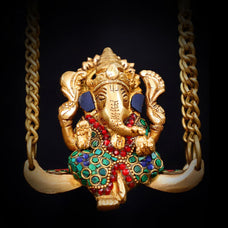 Brass Ganesha statue, 36 CM Statue idol, Brass Lord Ganpati, Swing Ganesha Idol