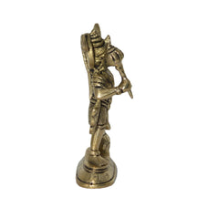 Brass Hanuman Ji Murti Idol Statue for Pooja Puja Mandir Home Decor Showpiece Gift.